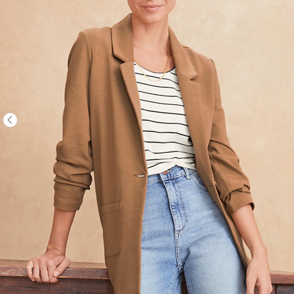 Garnet Hill Relaxed Blazer
